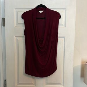 CAbi #535 Rich Burgundy Sleeveless Top